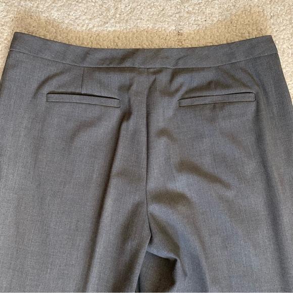 Ellen Tracy Stretch Straight Leg Trousers ~ Size 8 ~ Charcoal ~ Classic Workwear - Picture 13 of 14